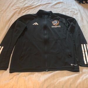 Authentic Adidas LA Galaxy Zip-up Jacket in Black with Logo